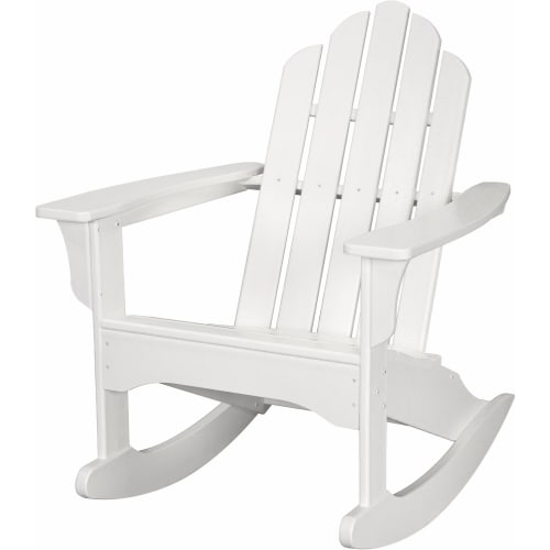 Cape Soleil, Verde Adirondack Rocking Chair in White